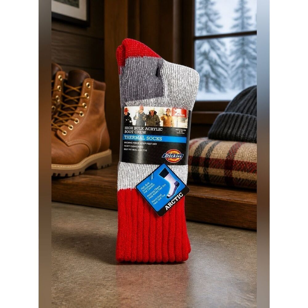 DICKIES HIGH BULK ACRYLIC BOOT CREW SOCKS NWT